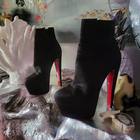 Christian Louboutin Dark Brown High Heel Boot - Picture 1 of 8